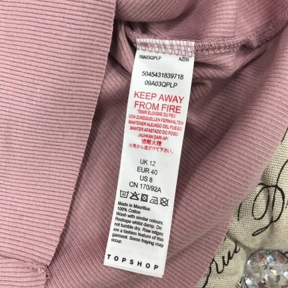 Topshop White Notch T-Shirt - Picture 5 of 7